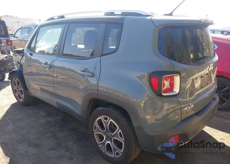 2017 Jeep Renegade Limited 4X4 from USA, damaged, VIN ZACCJBDB1HPE97454